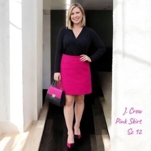 J. Crew Vibrant Pink Mini Skirt